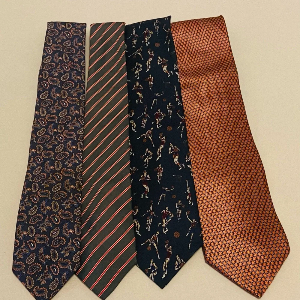 Furstenberg, Columbo, Givenchy, Behar Ties.